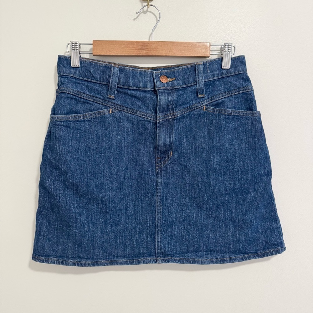 Madewell Stretch Denim A Line Skirt